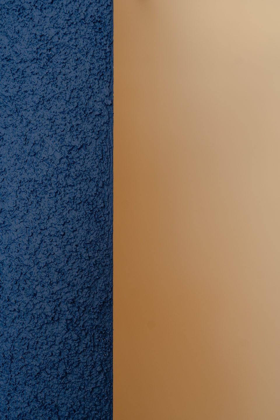 Textured blue wall