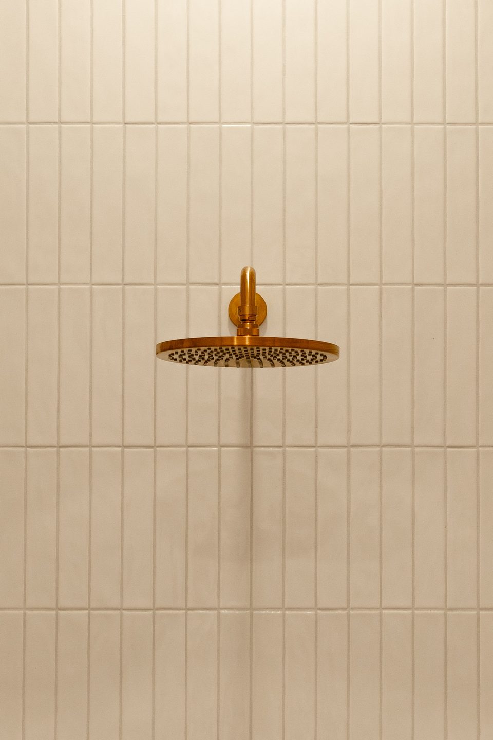 Brass rain shower